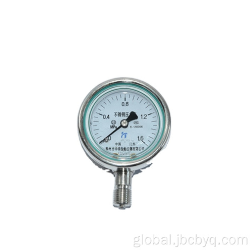 Hydraulic Pressure Gauge Anti-vibration gauge stainless pressure gauge for marine Manufactory